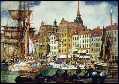 View of Stockholm, c.1920s by Kenneth Shoesmith